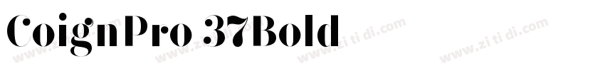 CoignPro 37Bold字体转换